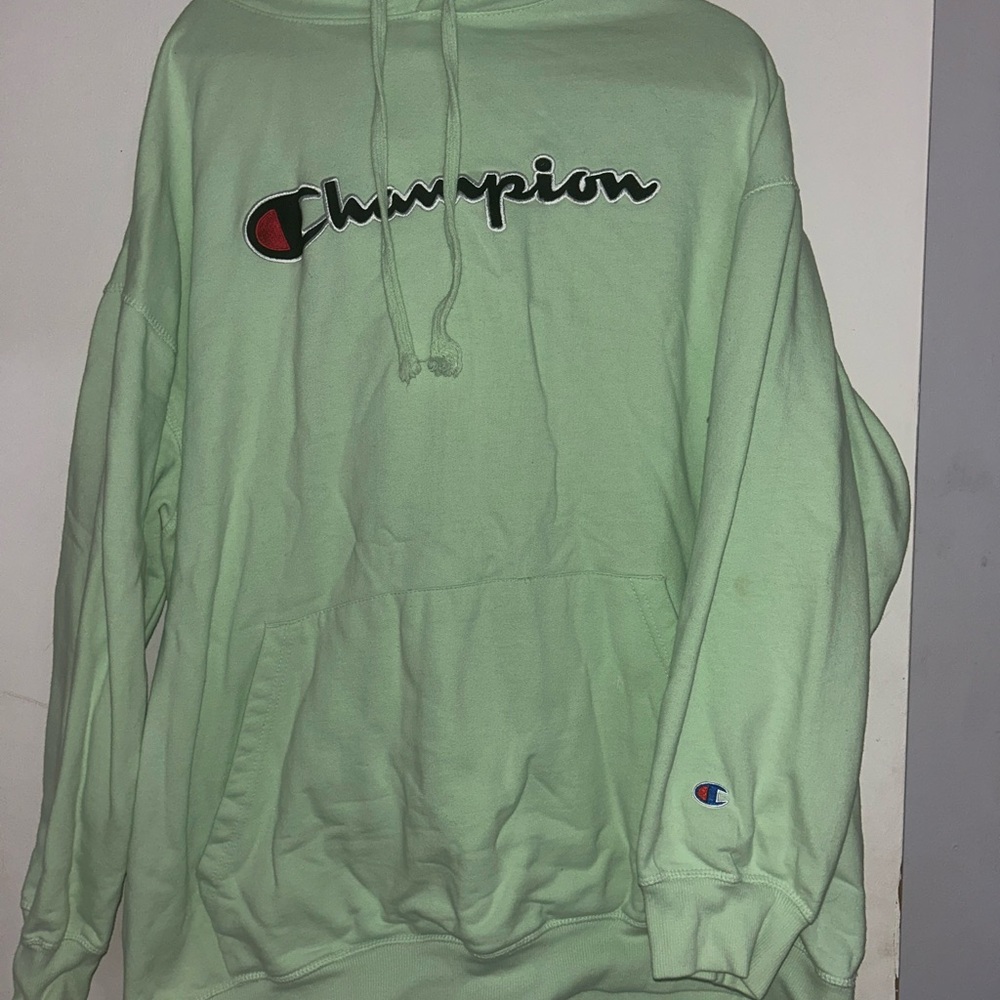 Champion Light Green Athletic Hoodie